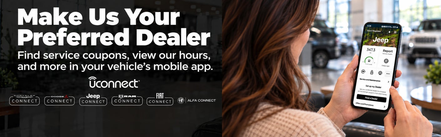 uconnect® make us your preferred dealer | Spirit Chrysler Dodge Jeep Ram in Swedesboro NJ