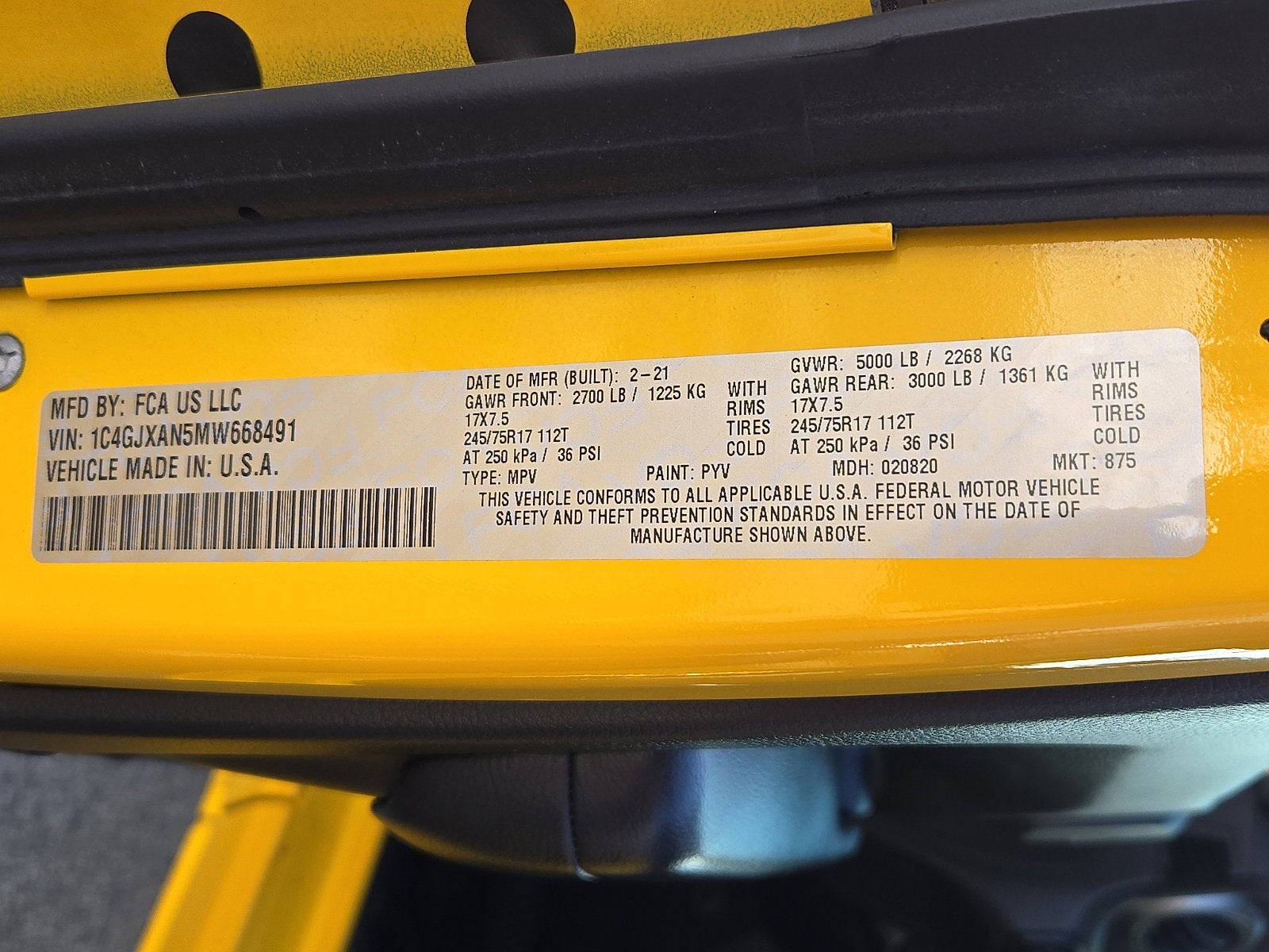 2021 Jeep Wrangler Sport 4x4