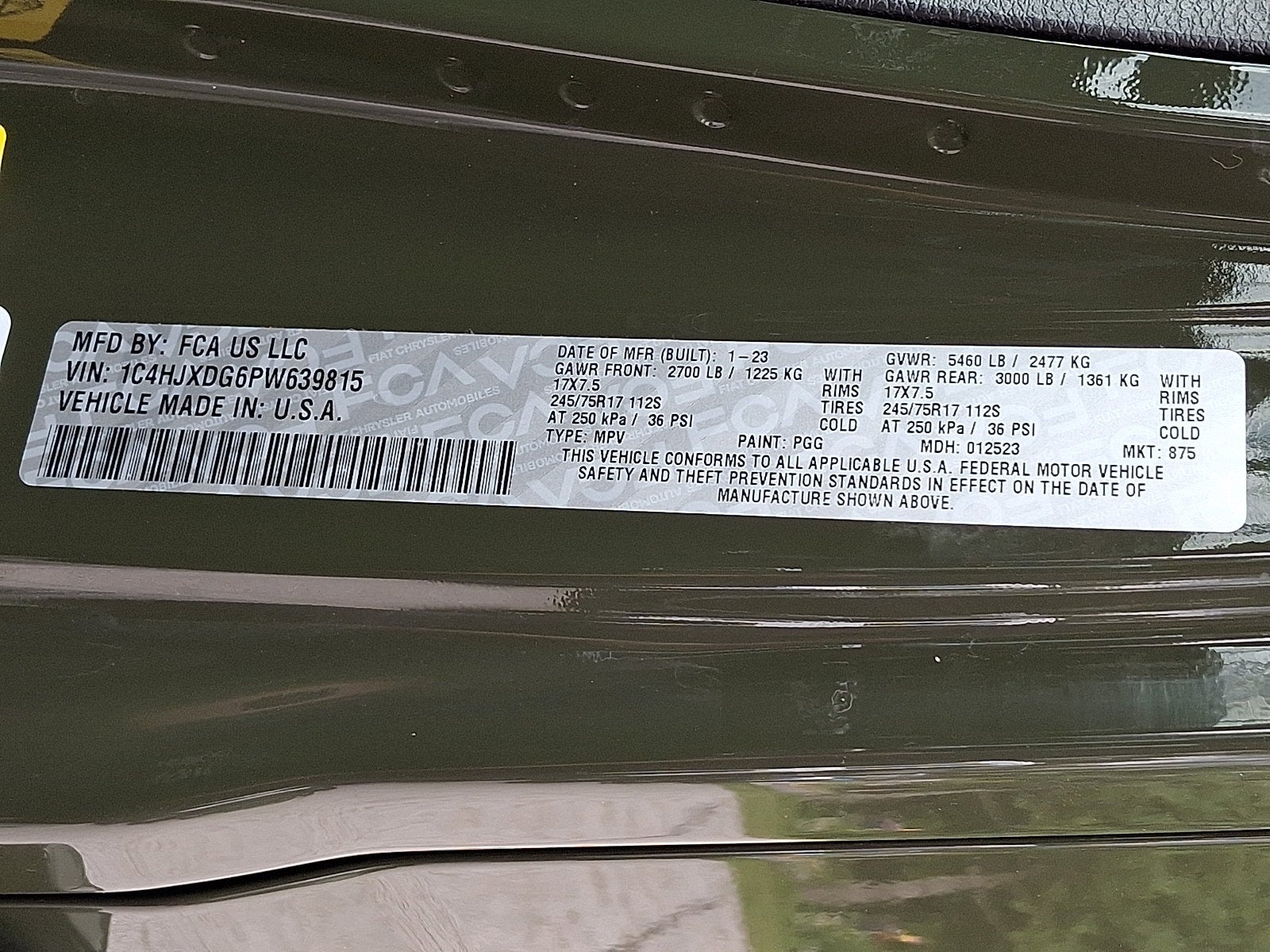 2023 Jeep Wrangler 4-Door Sport 4x4