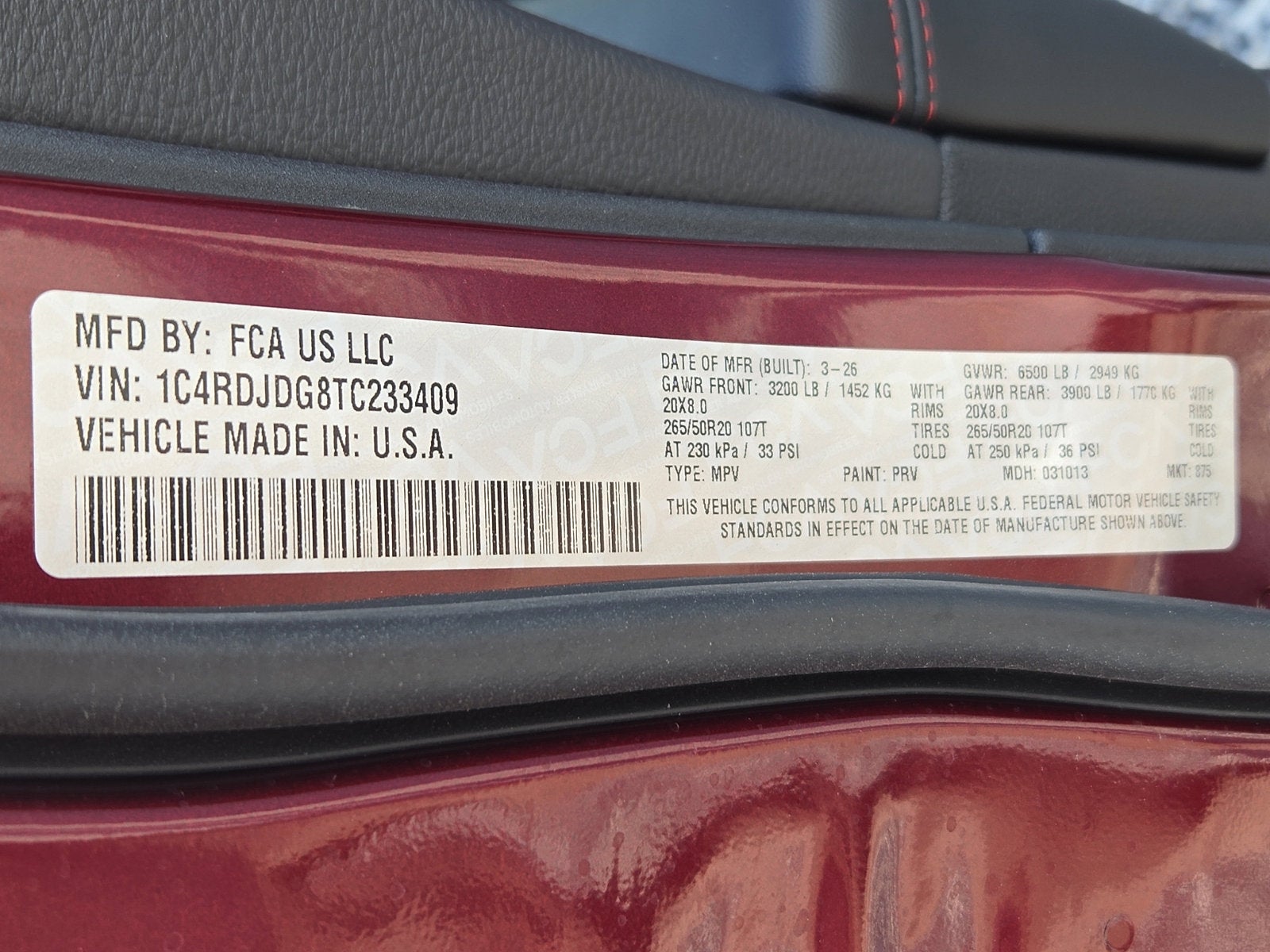 2026 Dodge Durango DURANGO GT AWD