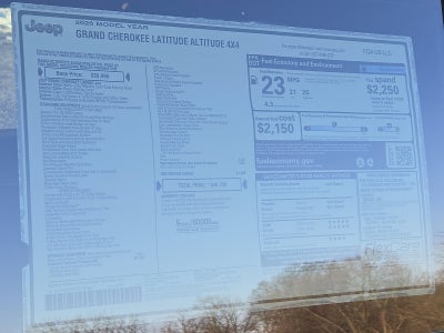 2026 Jeep Grand Cherokee GRAND CHEROKEE LAREDO ALTITUDE 4X4