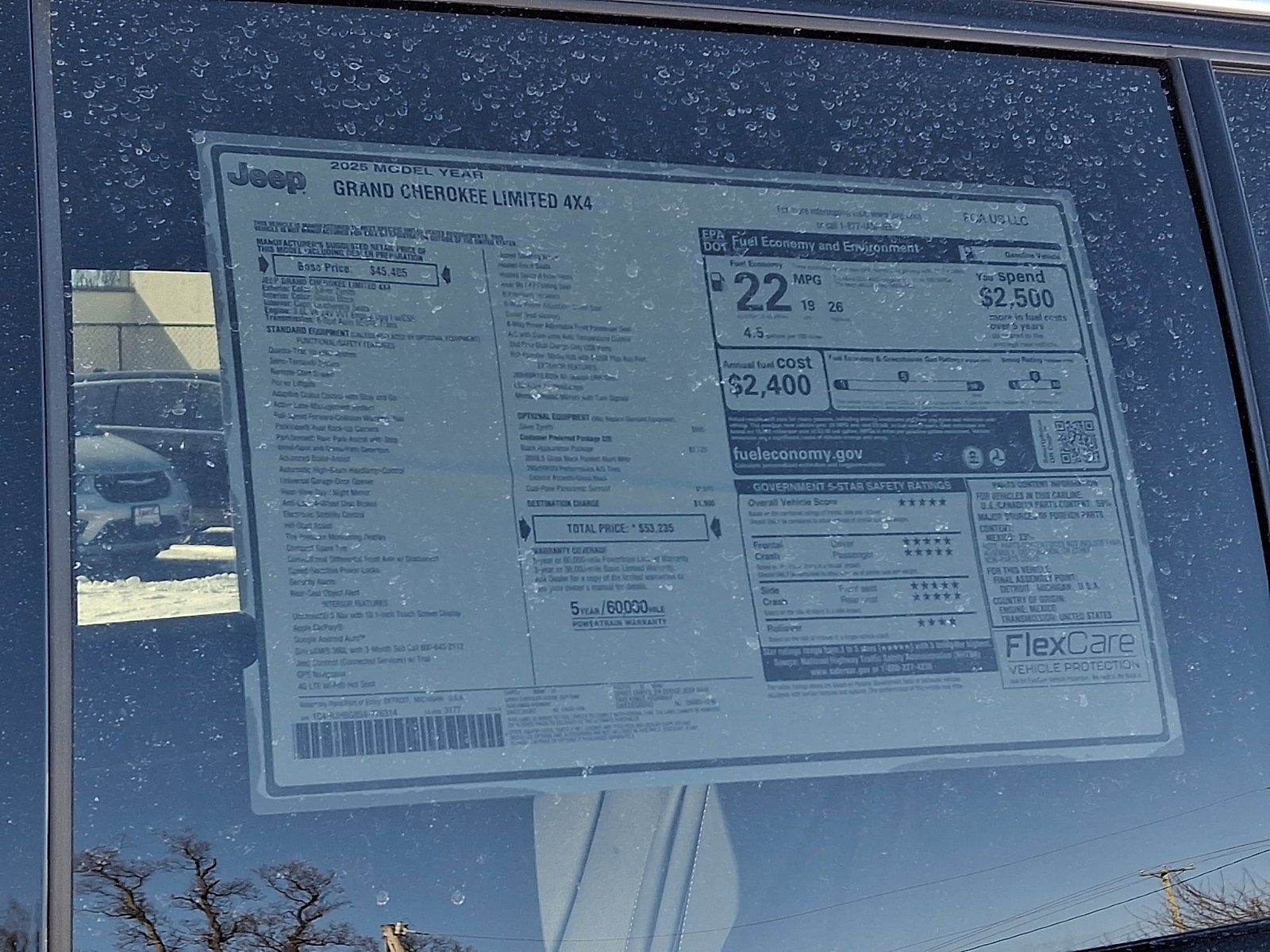 2025 Jeep Grand Cherokee GRAND CHEROKEE LIMITED 4X4