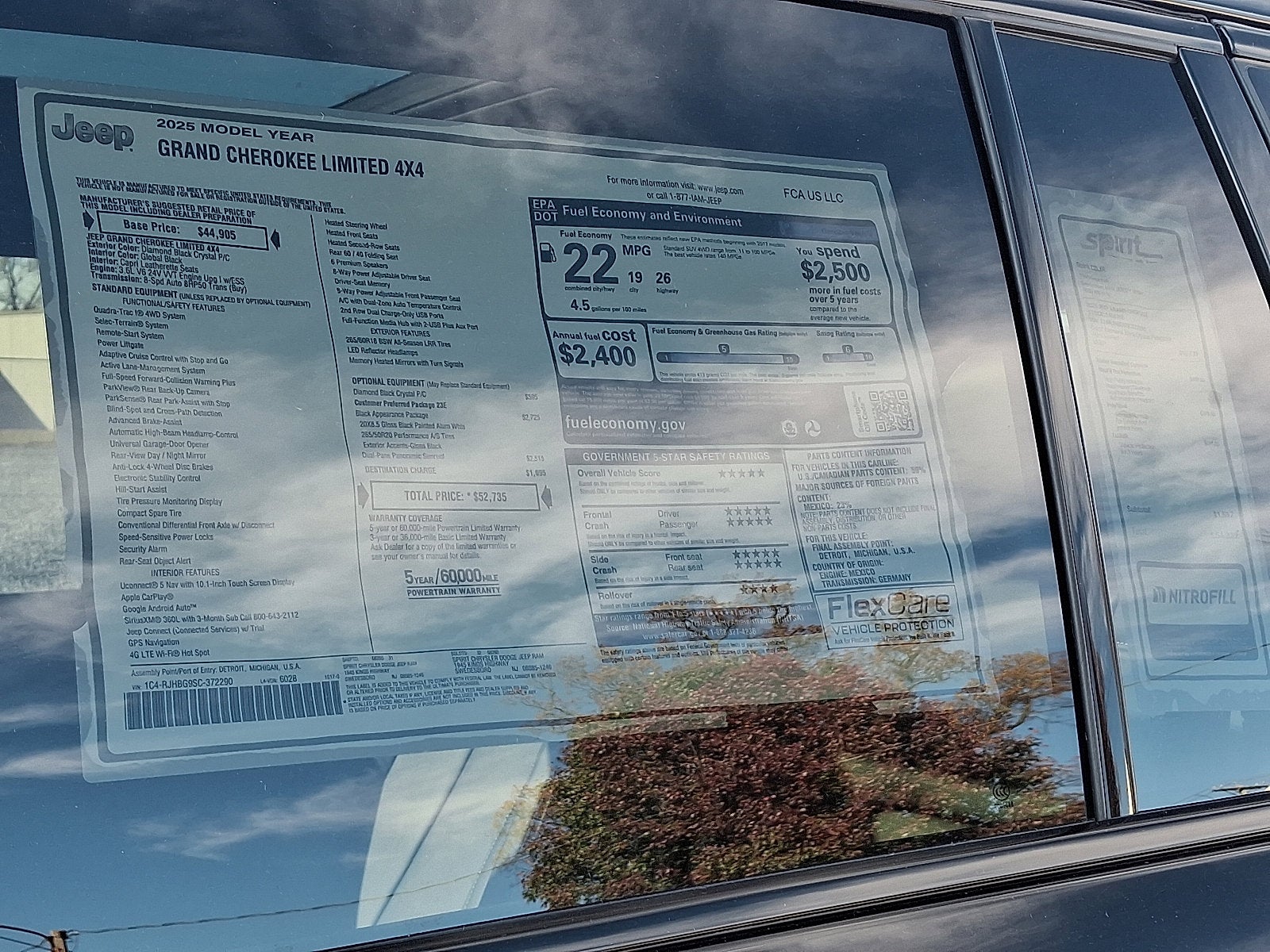 2025 Jeep Grand Cherokee GRAND CHEROKEE LIMITED 4X4