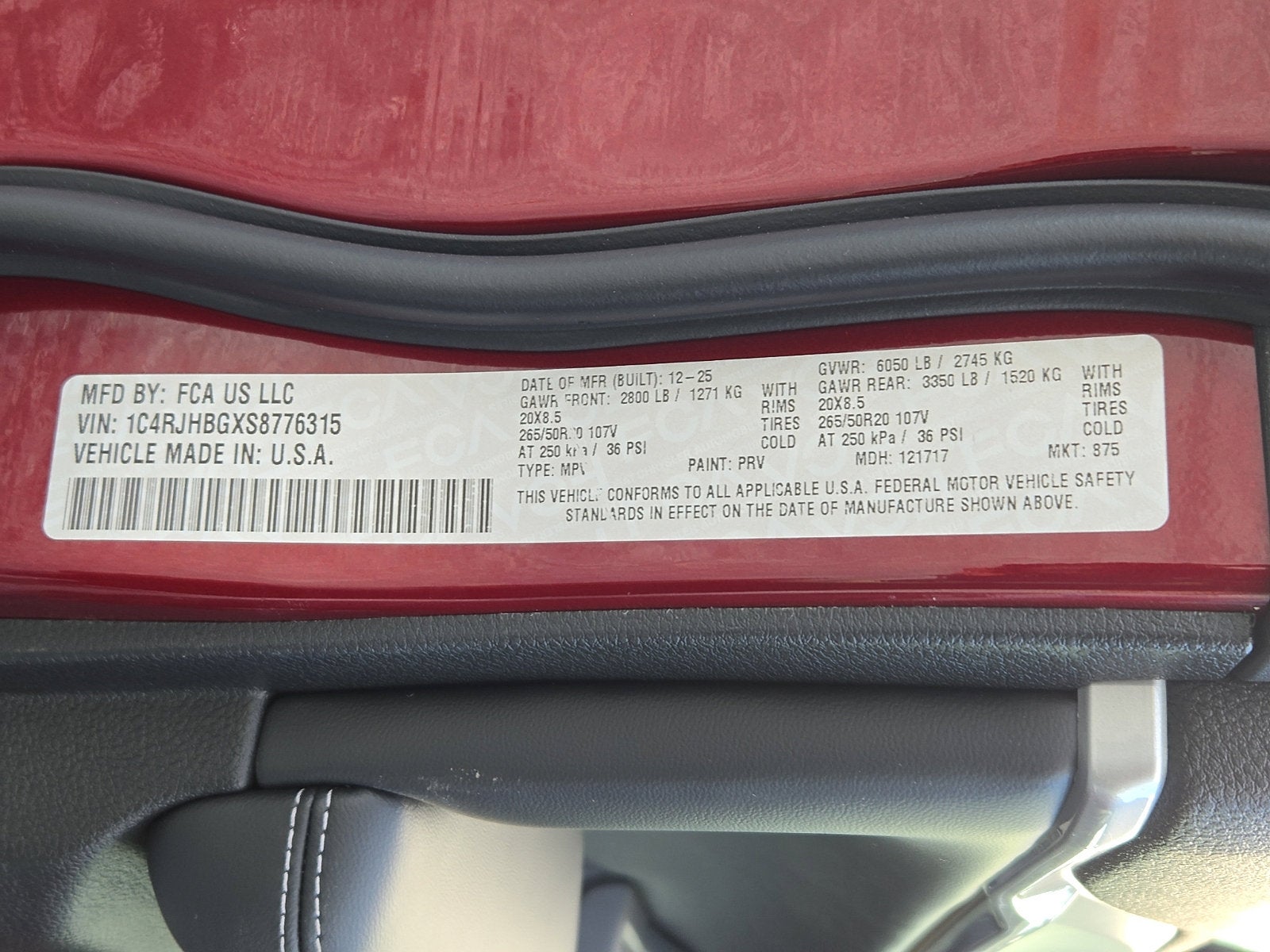 2025 Jeep Grand Cherokee GRAND CHEROKEE LIMITED 4X4