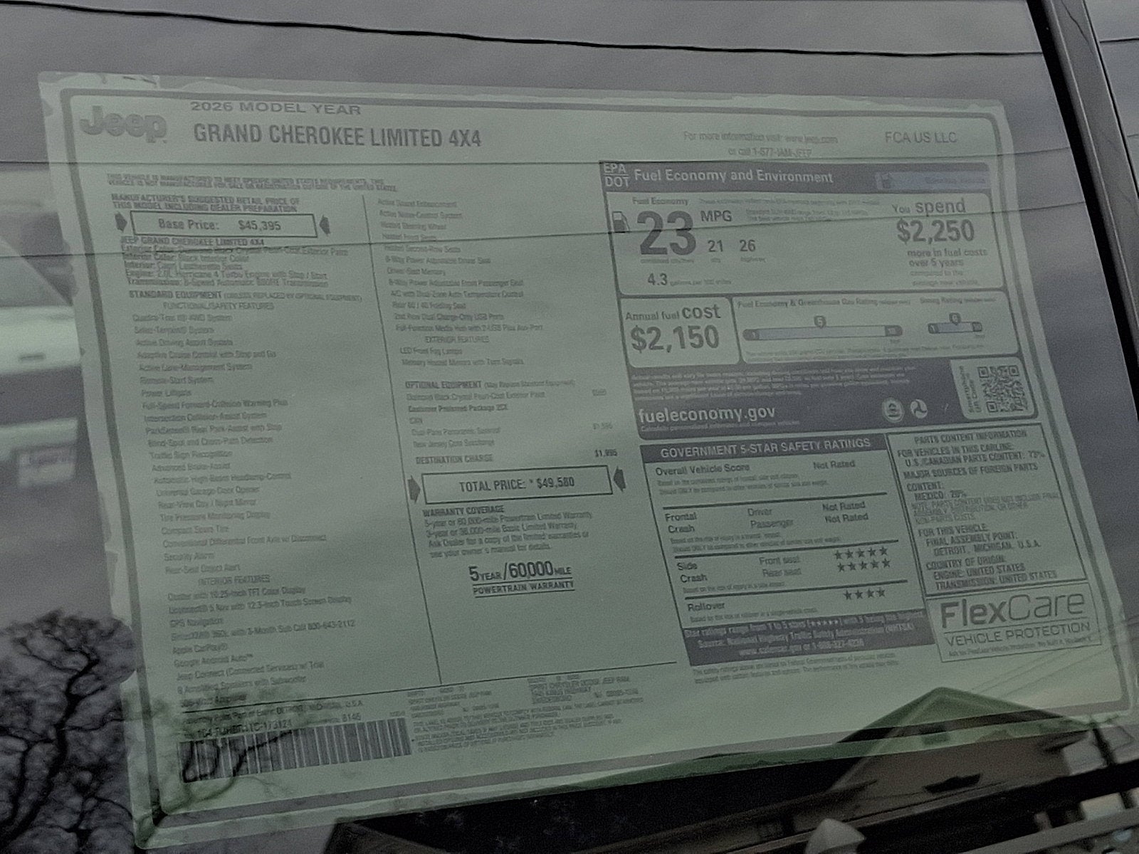 2026 Jeep Grand Cherokee GRAND CHEROKEE LIMITED 4X4