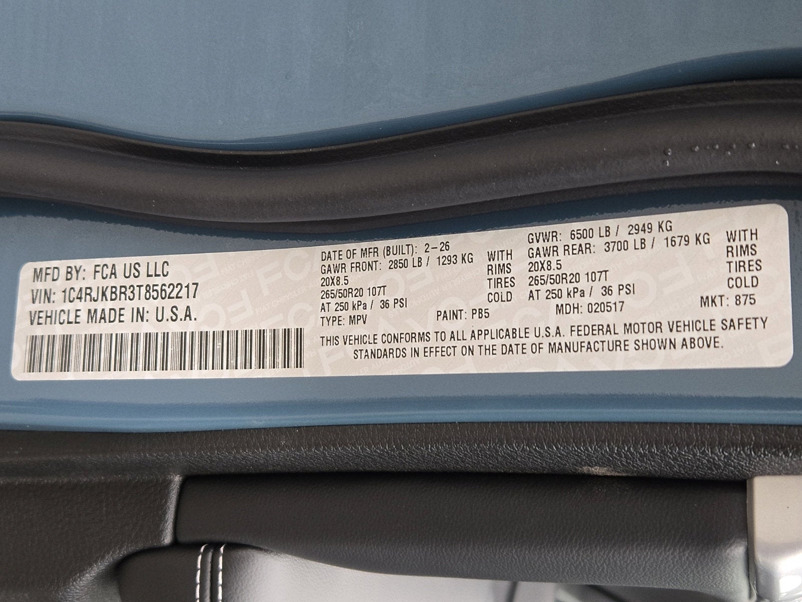 2026 Jeep Grand Cherokee L GRAND CHEROKEE L LIMITED 4X4