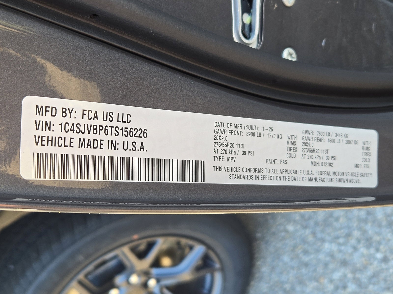 2026 Jeep Grand Wagoneer GRAND WAGONEER LIMITED ALTITUDE 4X4