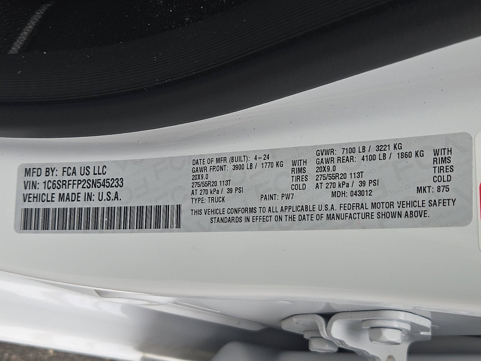 2025 RAM 1500 Big Horn Crew Cab 4x4 5'7' Box