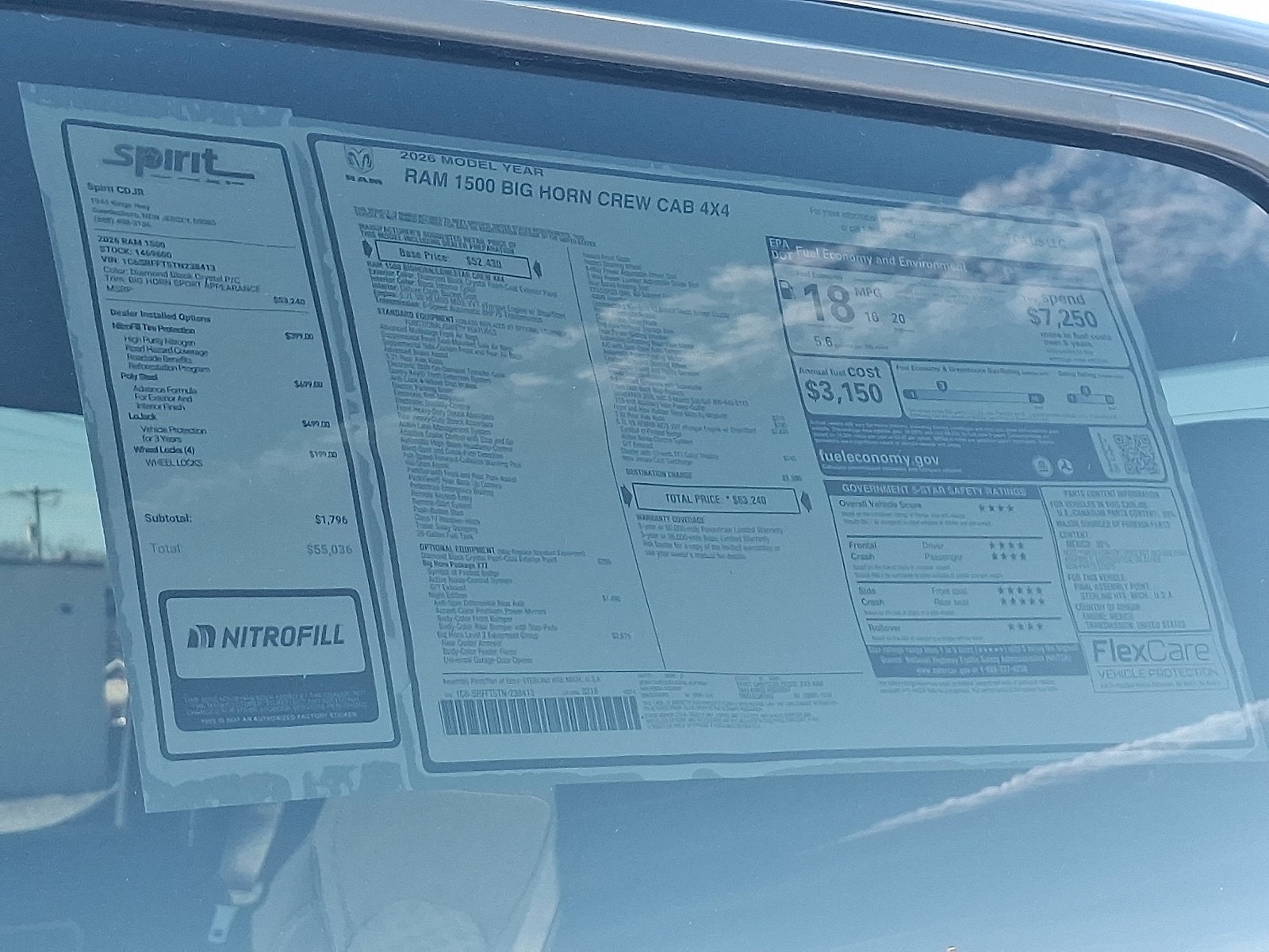 2026 RAM 1500 RAM 1500 BIG HORN CREW CAB 4X4 5'7' BOX