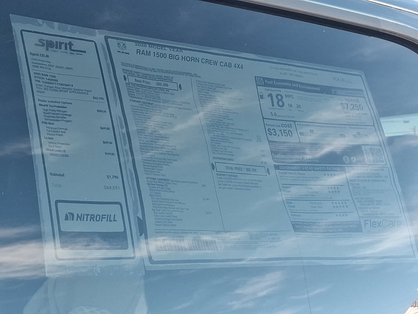 2026 RAM 1500 RAM 1500 BIG HORN CREW CAB 4X4 5'7' BOX