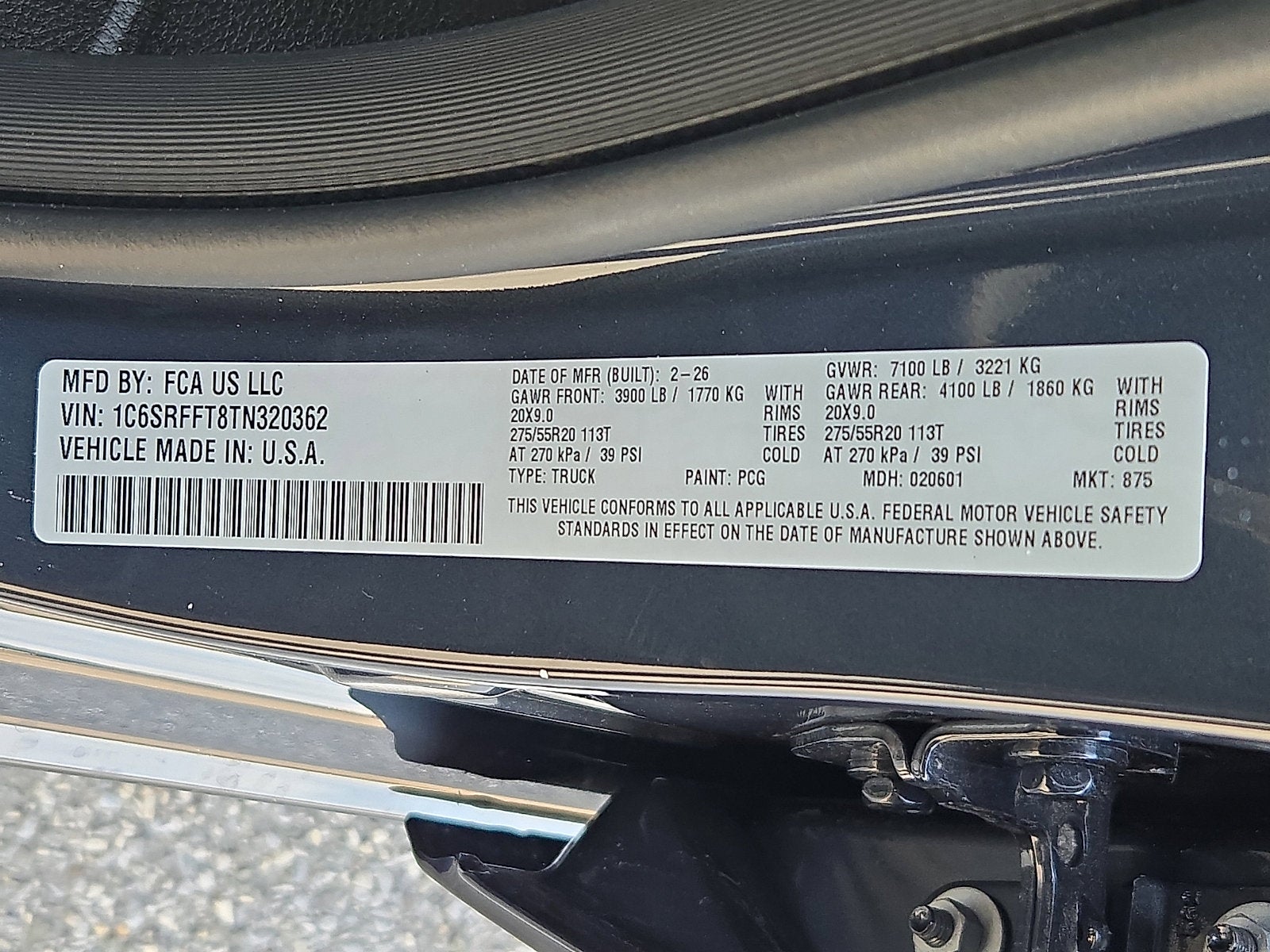 2026 RAM 1500 RAM 1500 BIG HORN CREW CAB 4X4 5'7' BOX