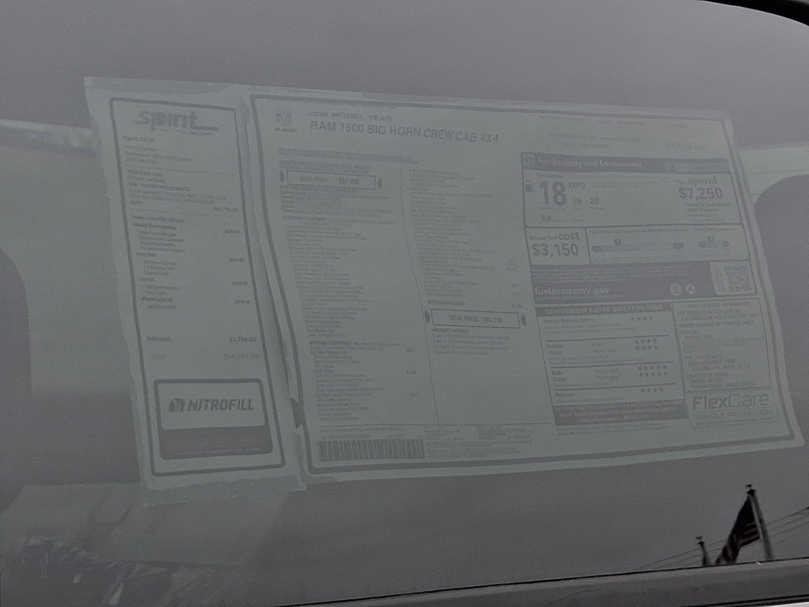 2026 RAM 1500 RAM 1500 BIG HORN CREW CAB 4X4 5'7' BOX