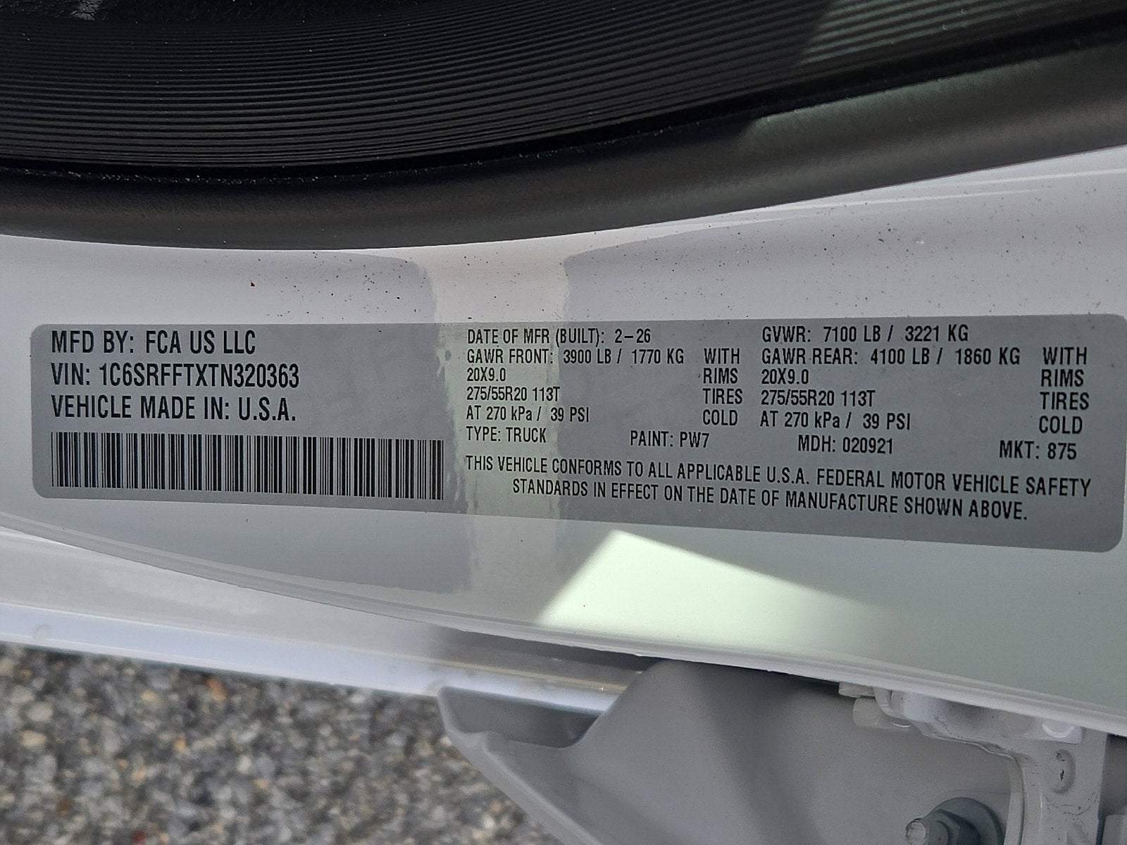 2026 RAM 1500 RAM 1500 BIG HORN CREW CAB 4X4 5'7' BOX