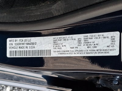 2022 RAM 1500 Big Horn