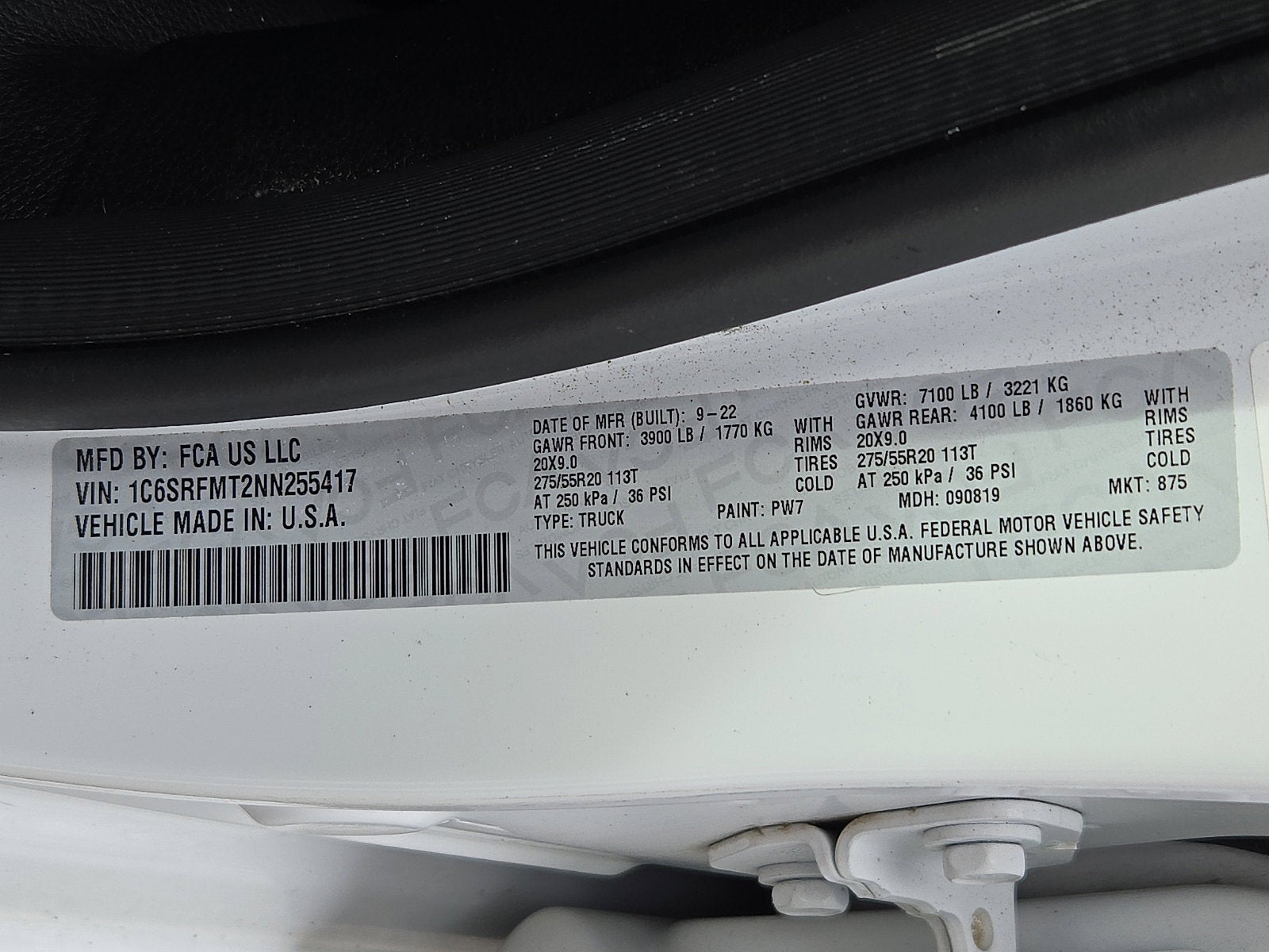 2022 RAM 1500 Big Horn Crew Cab 4x4 6'4' Box