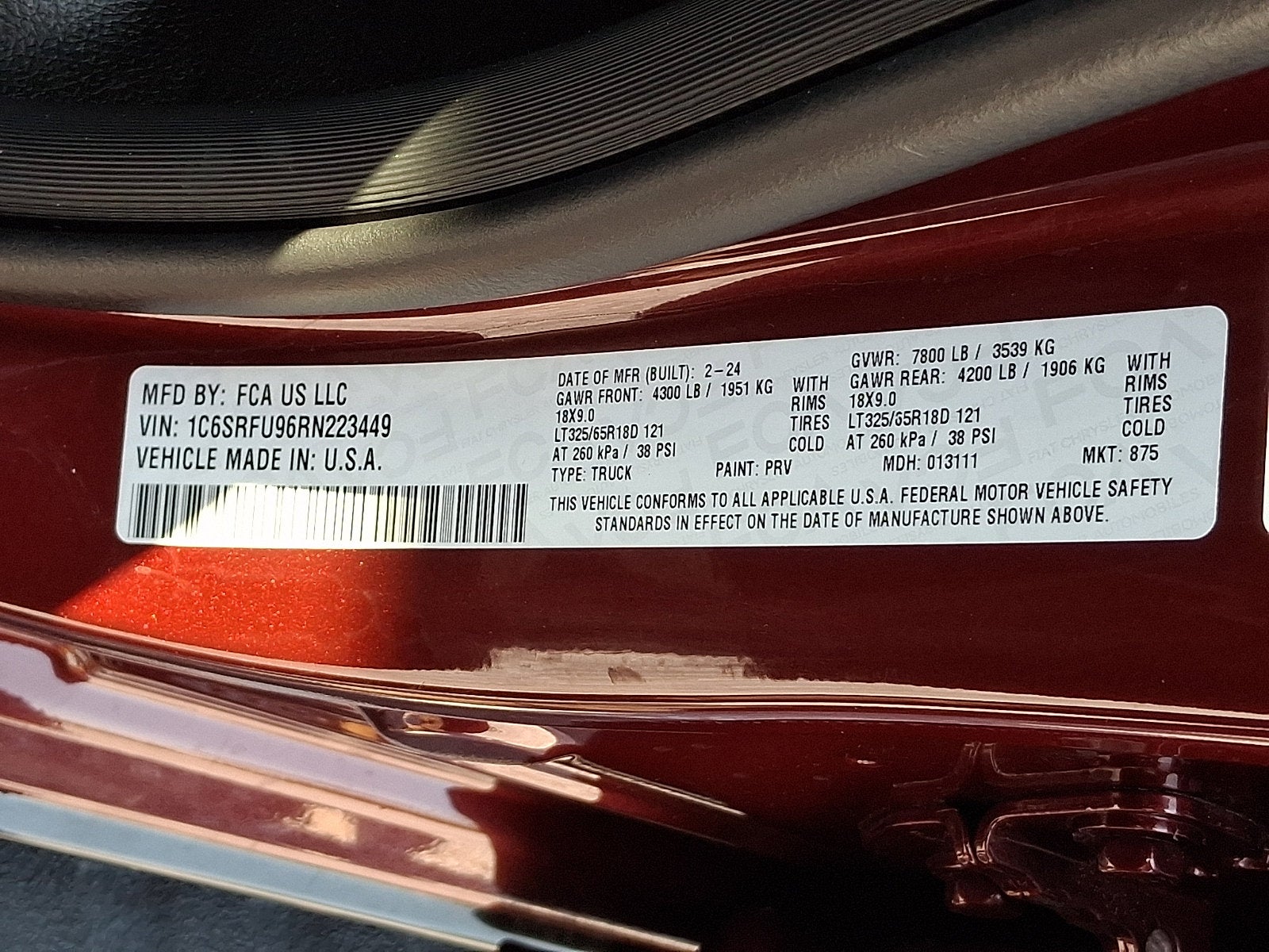 2024 RAM 1500 TRX Crew Cab 4x4 5'7' Box