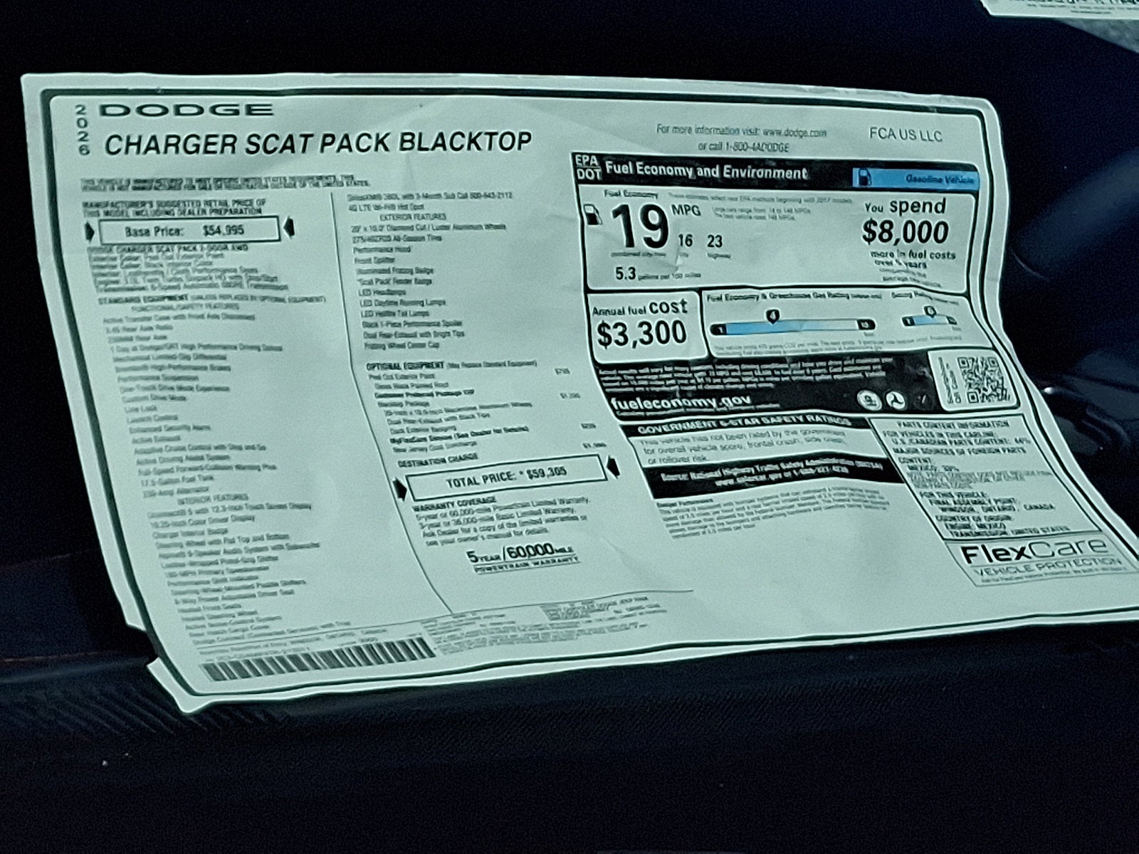 2026 Dodge Charger CHARGER SCAT PACK 2-DOOR AWD