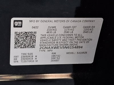 2022 Chevrolet Equinox AWD RS