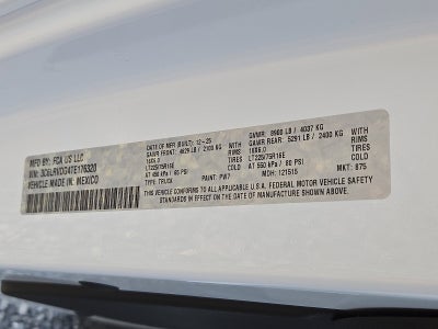 2026 RAM ProMaster Cargo Van RAM PROMASTER 2500 TRADESMAN CARGO VAN HIGH ROOF 159' WB