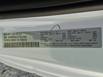 2026 RAM 2500 RAM 2500 TRADESMAN REGULAR CAB 4X4 8' BOX
