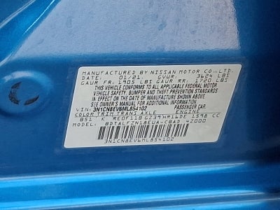 2021 Nissan Versa SV Xtronic CVT