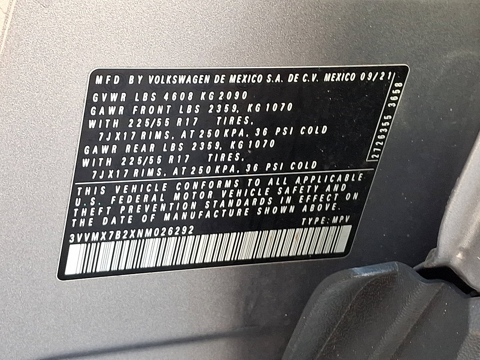 2022 Volkswagen Taos 1.5T S