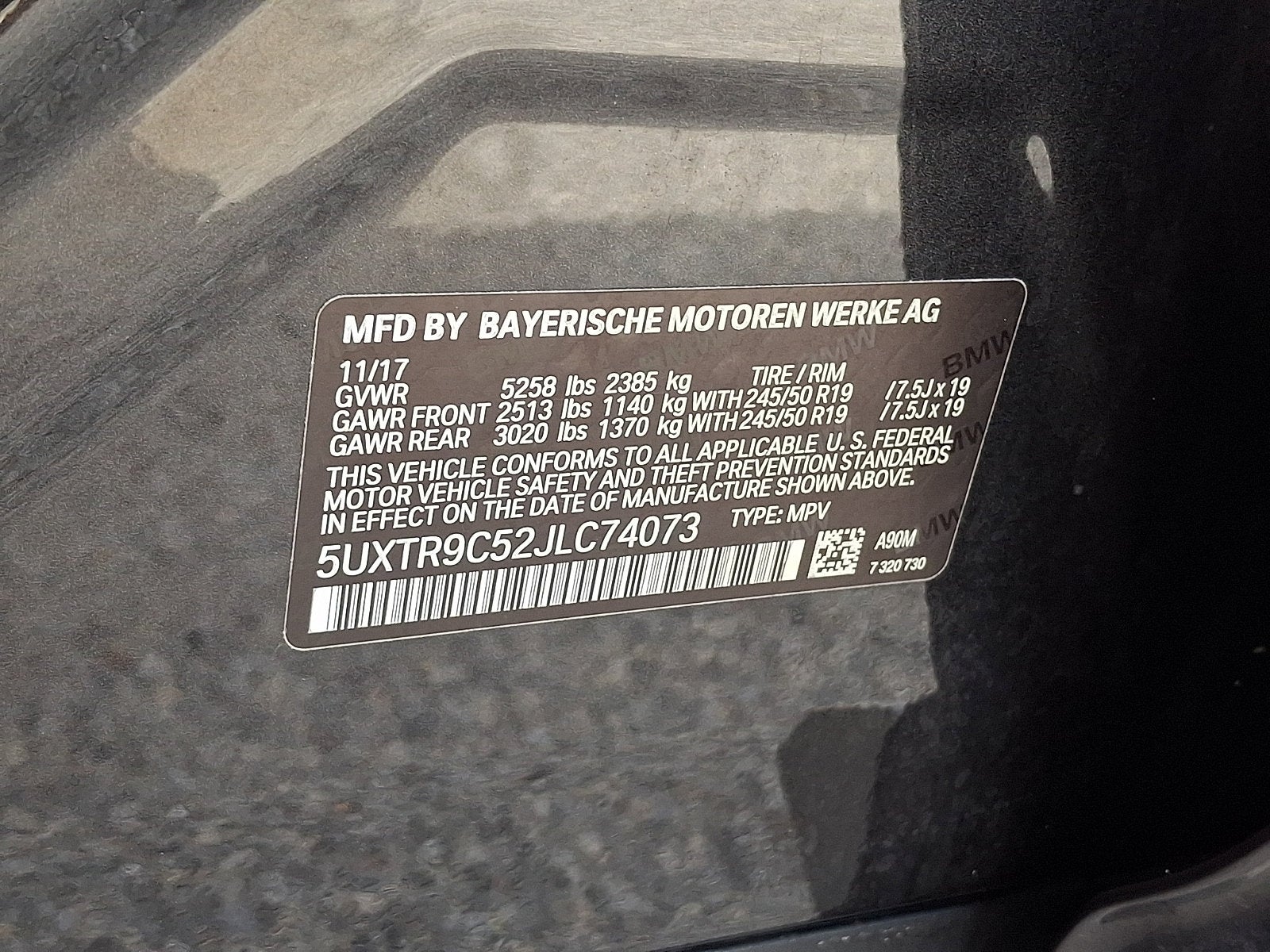 2018 BMW X3 xDrive30i