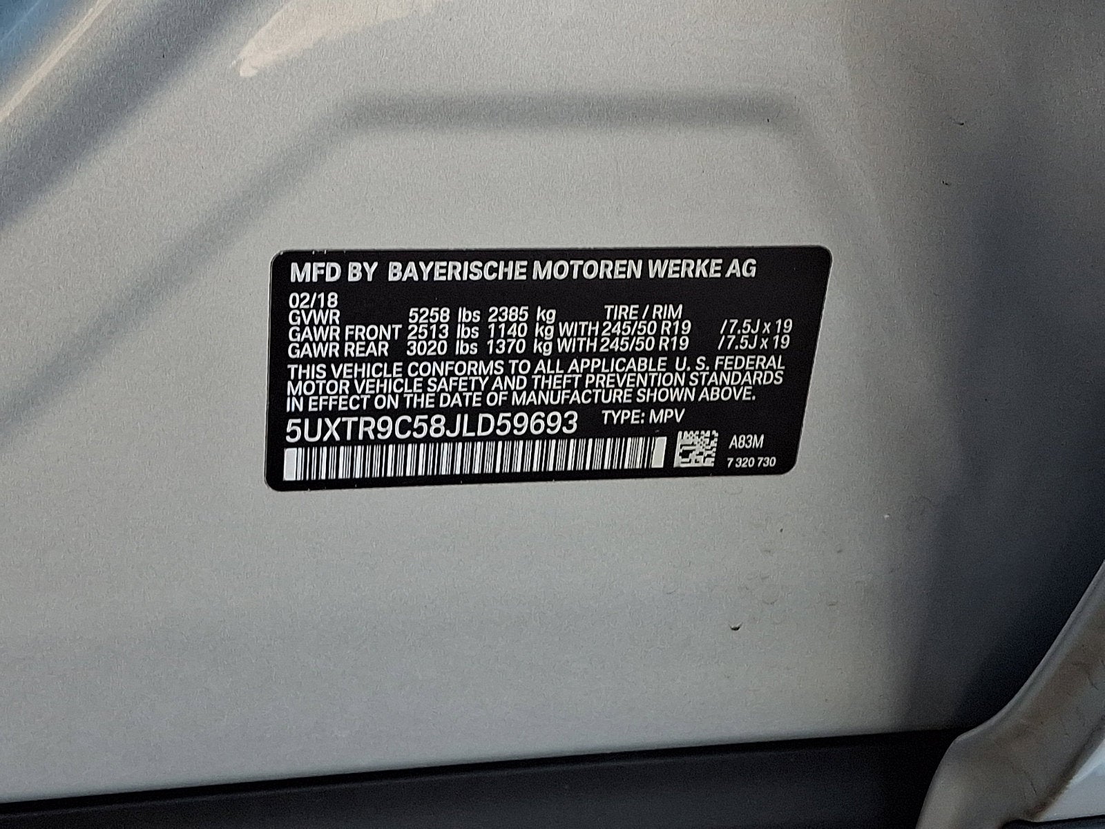 2018 BMW X3 xDrive30i