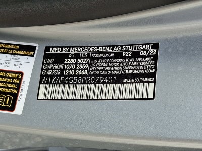 2023 Mercedes-Benz C-Class Sedan
